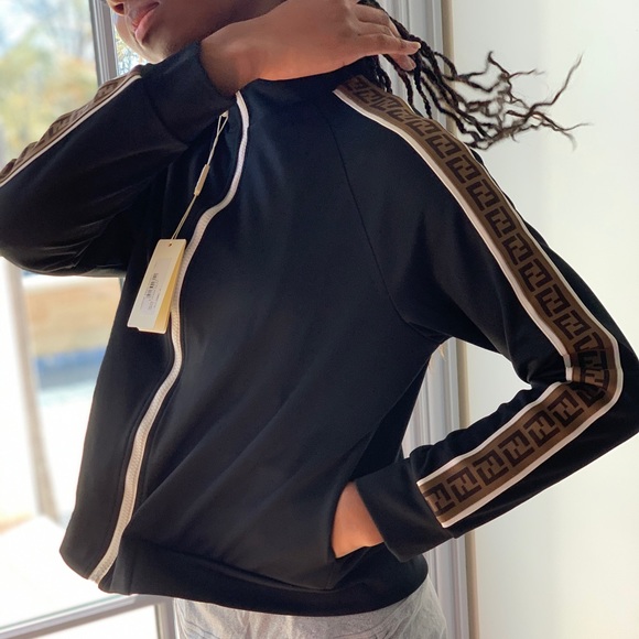 Fendi Black Logo Track Jacket - Picture 4 of 15